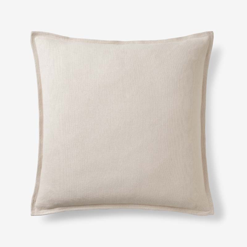 Linen Decorative Square Pillow Cover - Sand, 20 in. x 20 in.