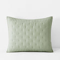Pintuck Quilted Sham - Light Sage, Standard
