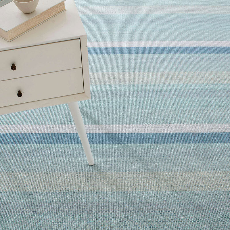 Shore Stripe Handwoven Reversible Cotton Rug - Multi, 8' x 10'