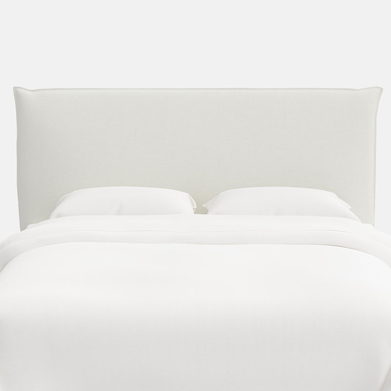 Sutton Textured Linen Headboard - White, Cal King