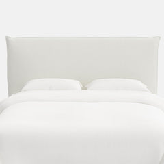 Sutton Textured Linen Headboard - White, Cal King