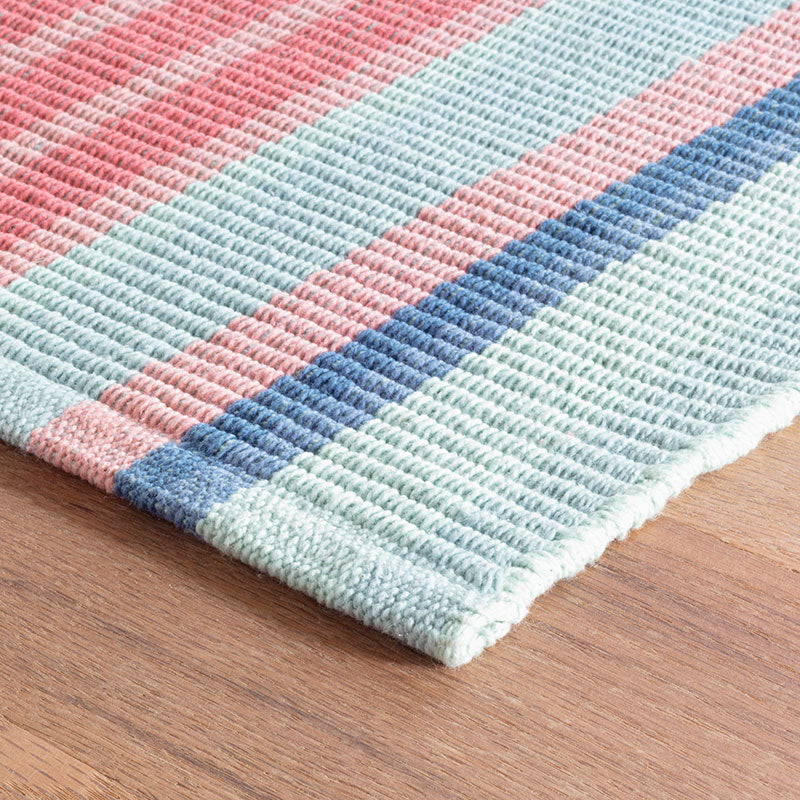 Aruba Stripe Handwoven Cotton Rug - Multi, 2' x 3'