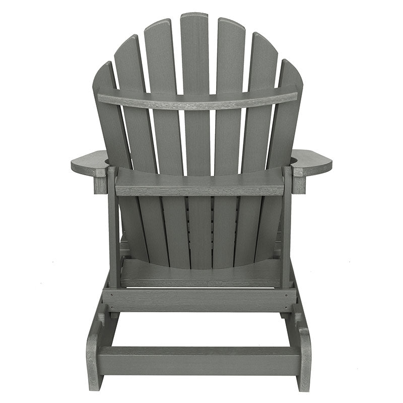 Folding and Reclining Adirondack Chair - Gray
