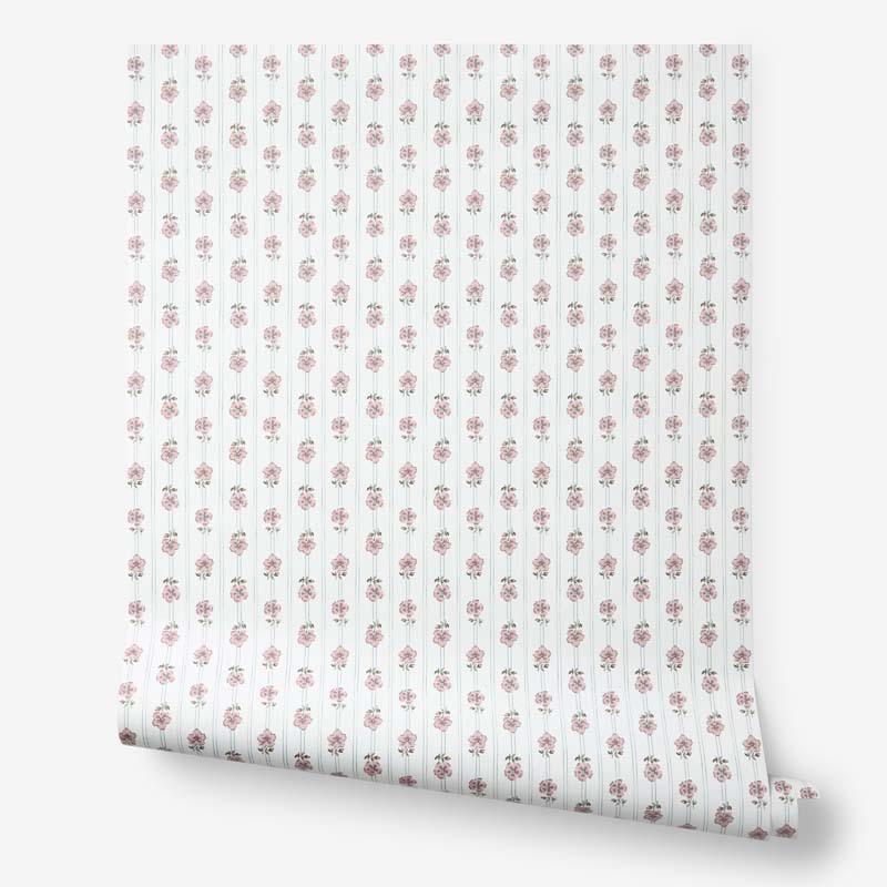 Cottage Stripe Removable Wallpaper - Multi, Panel