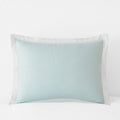 Solid Border Classic Cool Cotton Percale Sham - Pale Blue, King