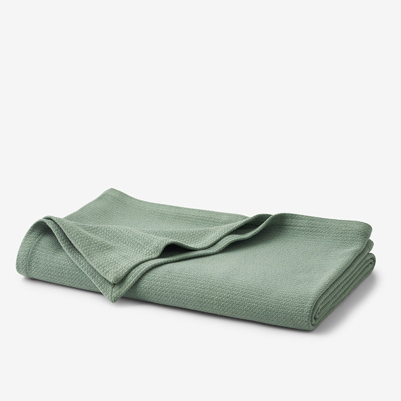 Cotton Weave Blanket - Thyme, Twin/Twin XL