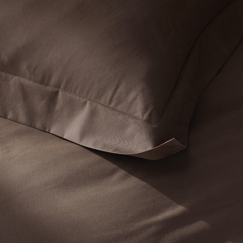 Brushed Cotton Sheet Set - Coffee, Full
