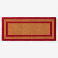 Border Coir Doormat - Red, 24 in. x 57 in.
