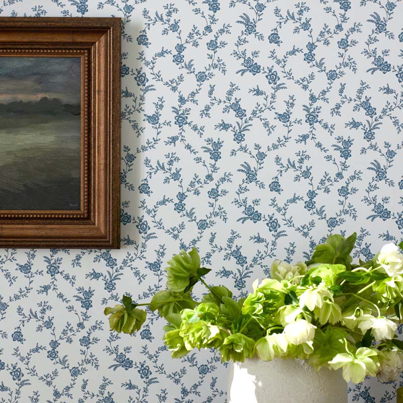 Tapestry Vine Removable Wallpaper - Blue Multi, Roll