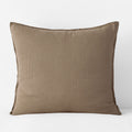 Premium Breathable Washed Linen Solid Sham - Pine Bark, Euro