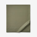 Classic Cool Cotton Percale Flat Bed Sheet - Olive Green, King/Cal King
