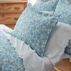 Joyful Floral Classic Smooth Sateen Comforter - Blue, Full/Queen