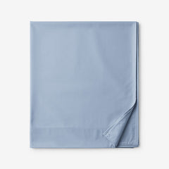 Classic Smooth Rayon Made From Bamboo Sateen Flat Bed Sheet - Misty Blue, Queen
