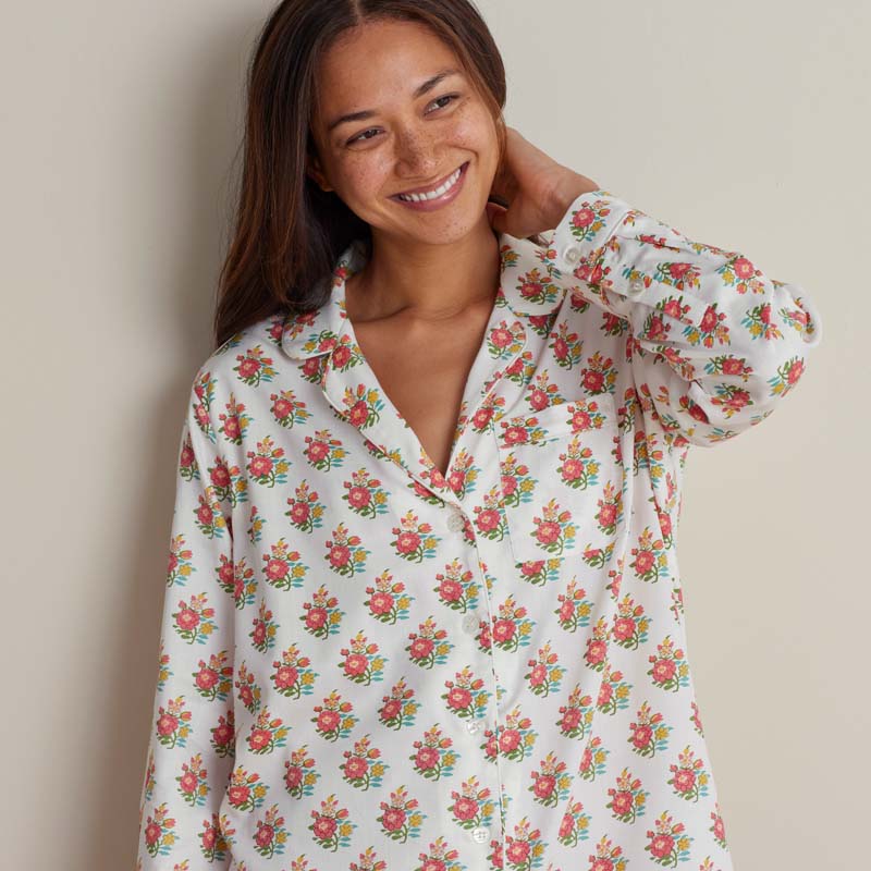 Printed Women's Nightshirt - Petite Floral, XXL