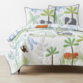Jungle Quilt - White Multi, Full/Queen