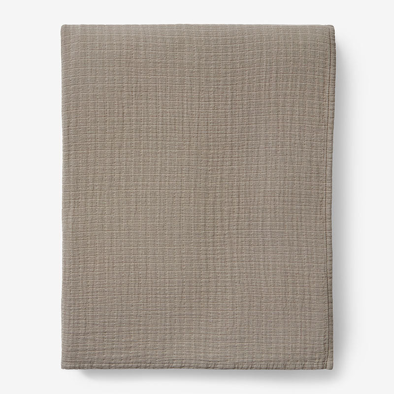 Gossamer Cotton Blanket - Taupe, Full/Queen
