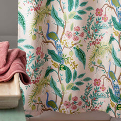 Peacock Classic Smooth Sateen Shower Curtain - Blush