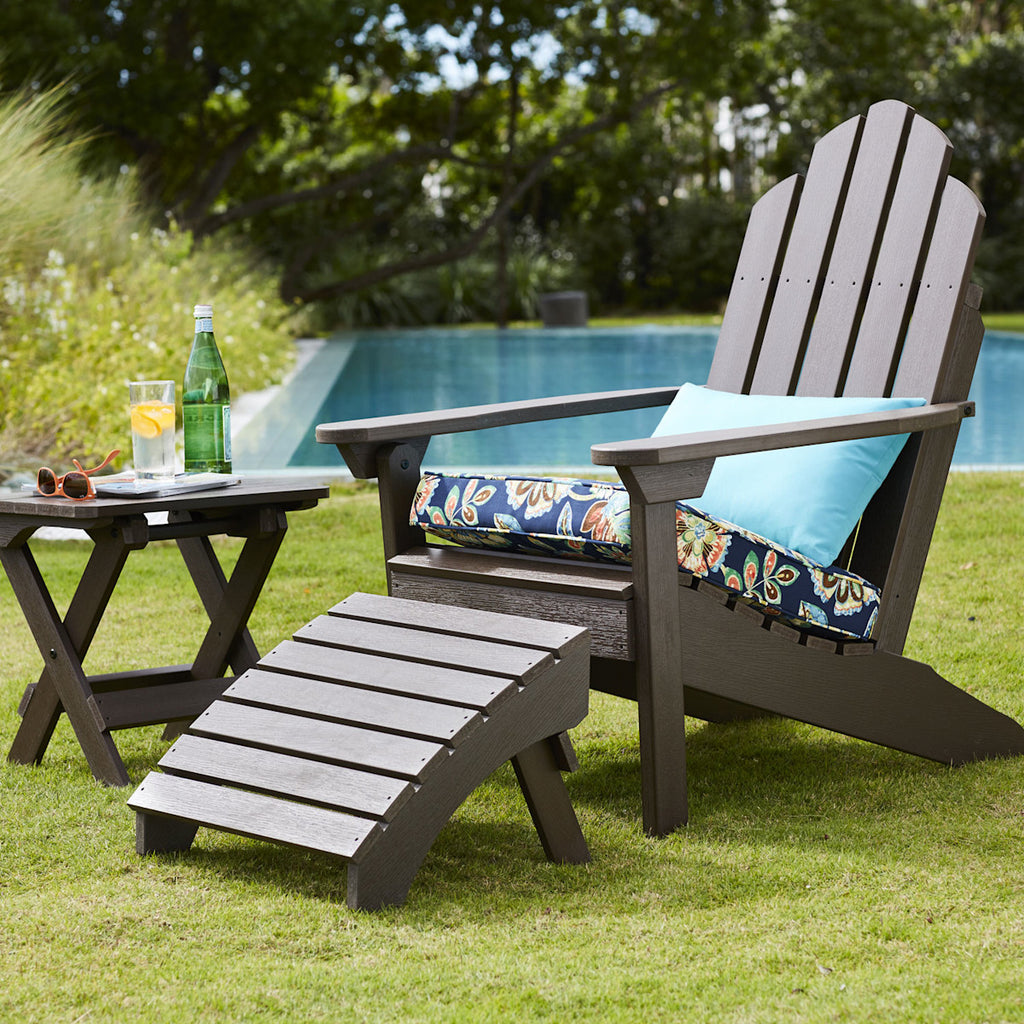 Adirondack Folding Side Table - Bark