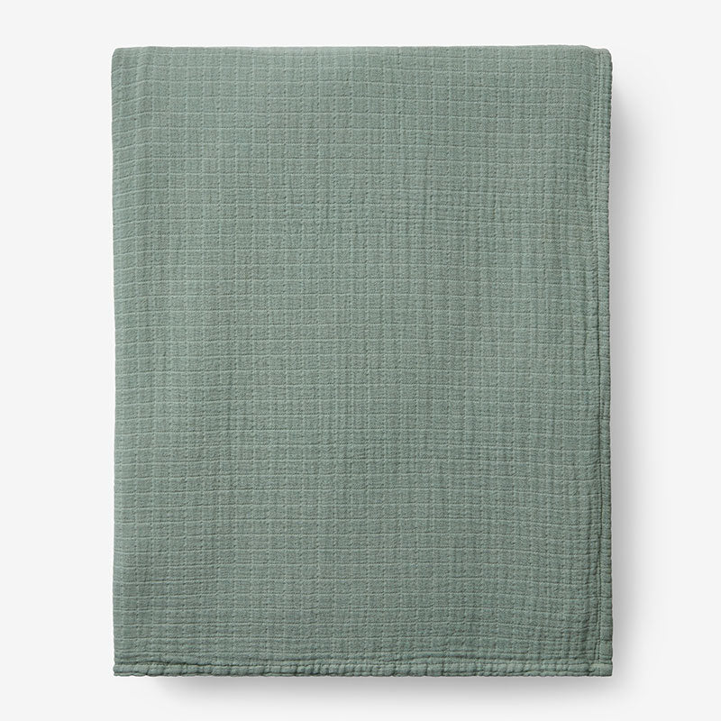 Gossamer Cotton Blanket - Thyme, Twin/Twin XL