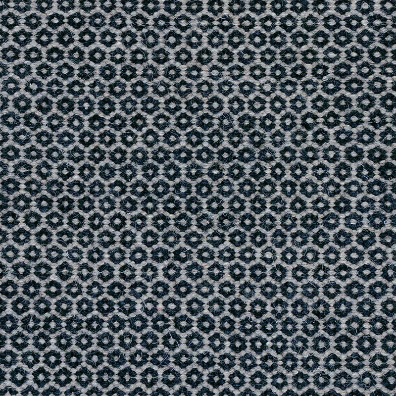 Honeycomb Handwoven Wool Rug -  Indigo, 8' x 10'