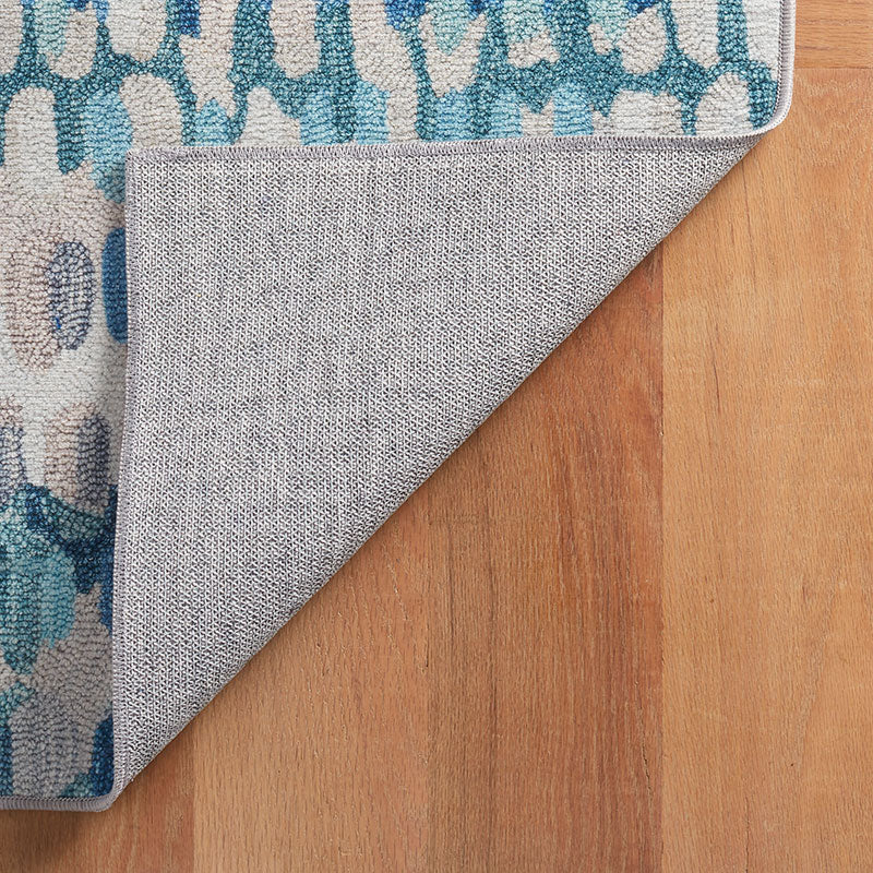 Paint Chip Washable Rug - Blue, 4' x 6'
