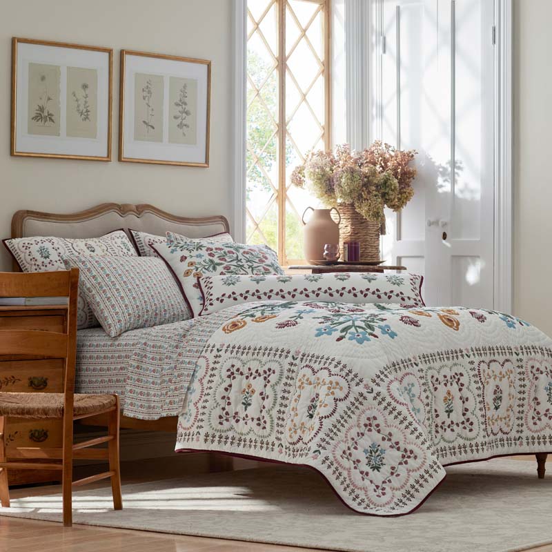 Lottie Quilted Sham - Ivory, Standard