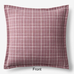 Yarn-Dyed Plaid Reversible Sham - Brick, Euro