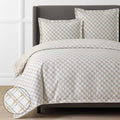 Leander Premium Smooth Wrinkle-Free Sateen Duvet Cover - Gray Multi, Twin/Twin XL