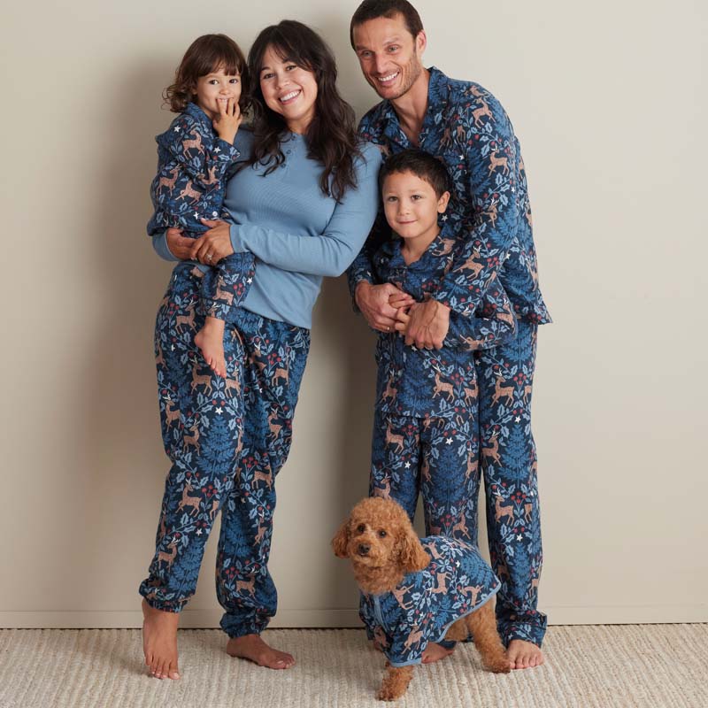 Family Flannel Women's Jogger Pants Pajama Set - Reindeer, XXXL