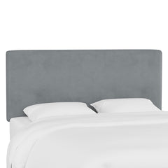 Tribeca Velvet Headboard - Steel Gray
