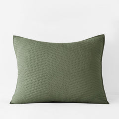 Voile Sham - Dark Olive, Standard