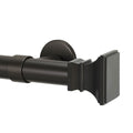 Flared Square Finial and 1" diameter Rod Set - Oil Rubbed Bronze, 96"