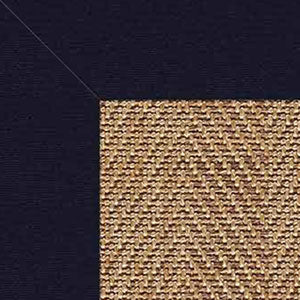 Sunbrella Herringbone Bordered Indoor/Outdoor Rug - Navy, Swatch