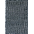 Honeycomb Handwoven Wool Rug - Indigo, 8' Runner