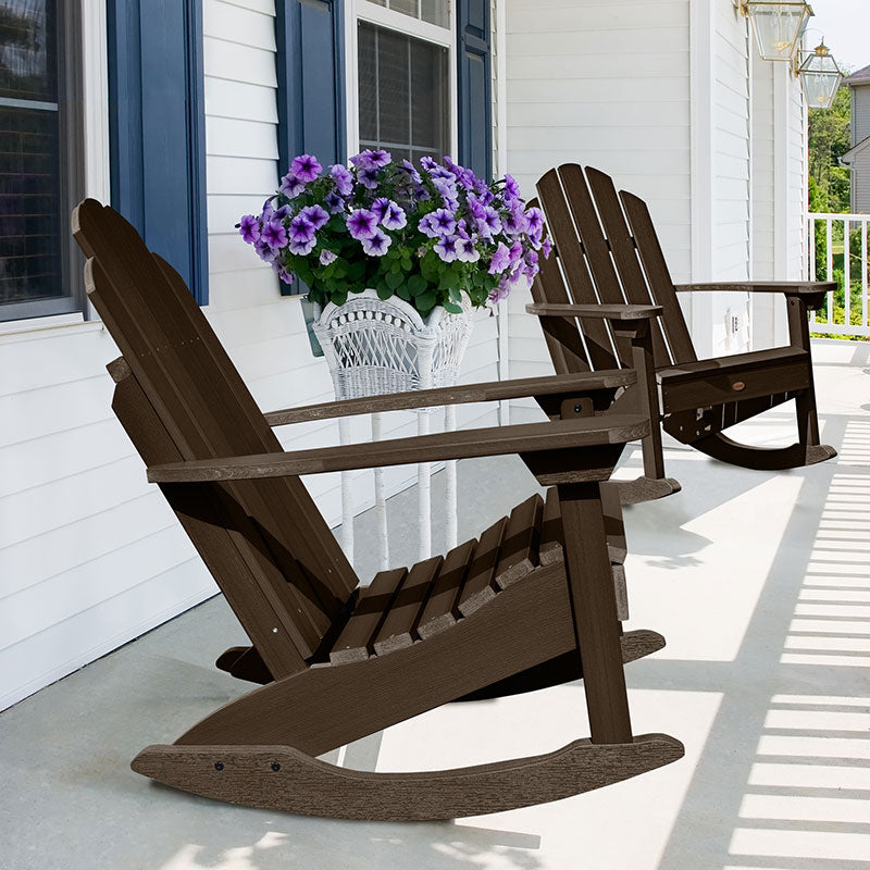 Adirondack Rocking Chair - Bark