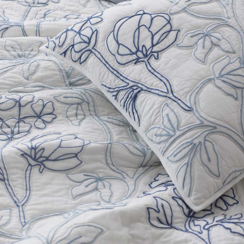 Rashika Garden Quilted Sham - White, Standard