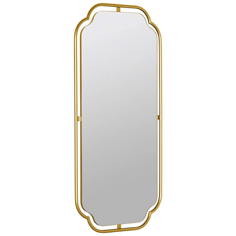 Gilded Floating Frame Wall Mirror - Gold