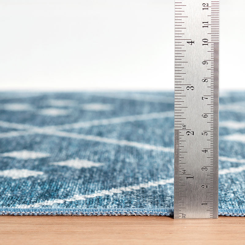 Kota Washable Rug - Indigo, 3' x 5'
