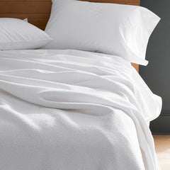 Organic Cotton Blanket - White, Twin/Twin XL