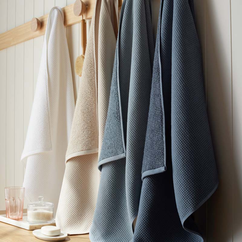 Waffle Bath Towel - Linen