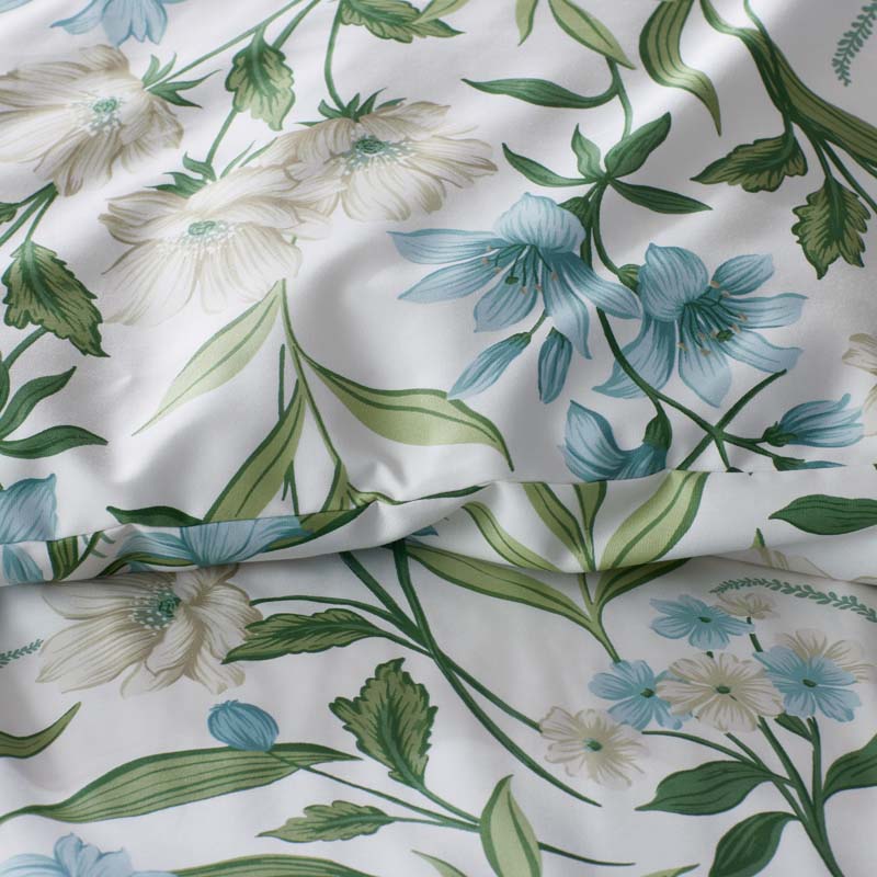 Gardenia Mist Premium Smooth Wrinkle-Free Sateen Fitted Bed Sheet - Cream Multi, King