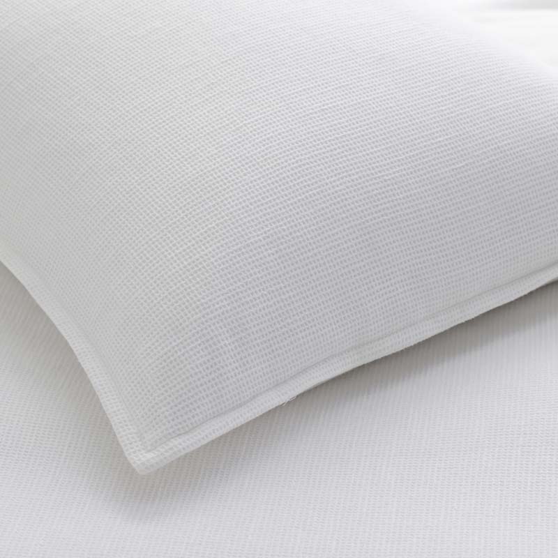 Mini Waffle Sham - White, King