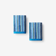 Rhythm Washcloths, Set of 2 - Blue