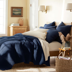 Voile Sham - Midnight Blue, King