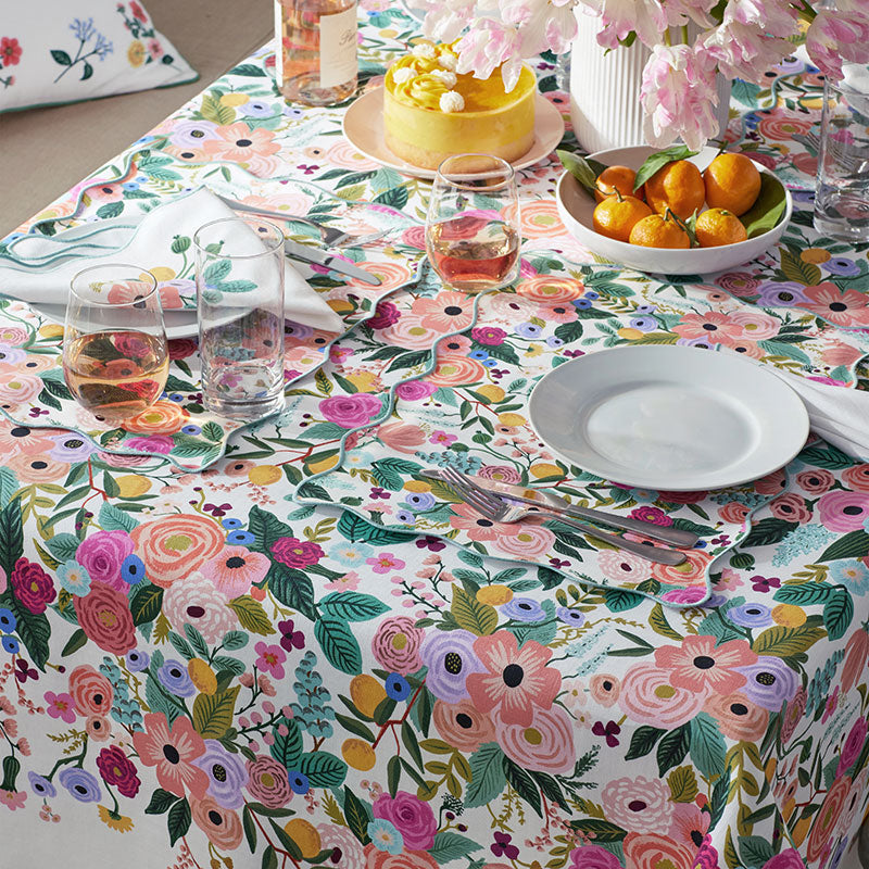 Garden Party Tablecloth - Pink, 70 in. x 120 in.