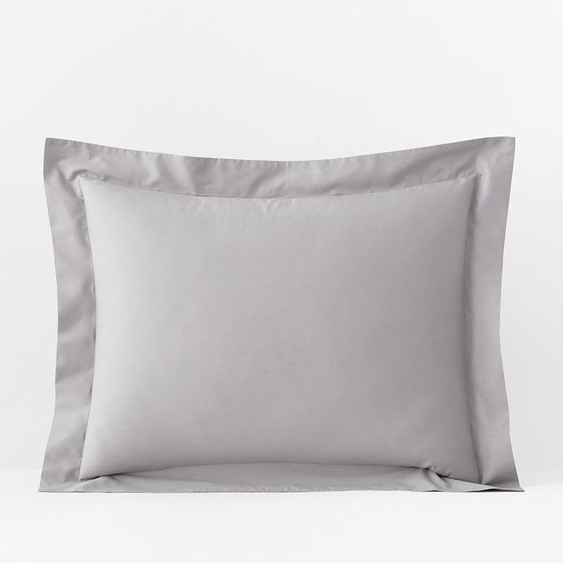 Classic Cool Organic Cotton Percale Solid Sham - Gray, King