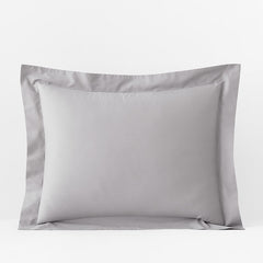 Classic Cool Organic Cotton Percale Solid Sham - Gray, King