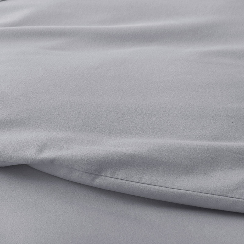 Classic Ultra-Cozy Cotton Velvet Flannel Bed Sheet Set - Slate Gray, Twin XL