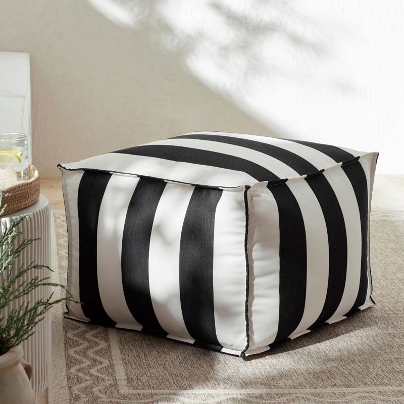 Indoor/Outdoor Pouf - Cabana Classic, Small