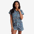Printed Voile Women's Shorts Set - Hawthorne, XS